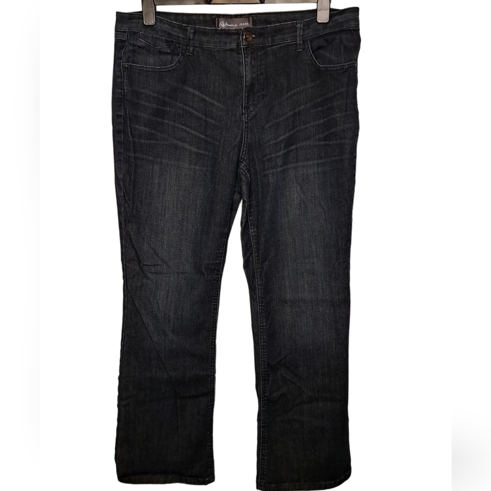 REITMANS - EUC - Dark Wash Denim - Y2K - 33 Petite - Slight Flare